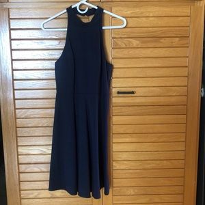 Aqua Summer Navy Blue dress (M)